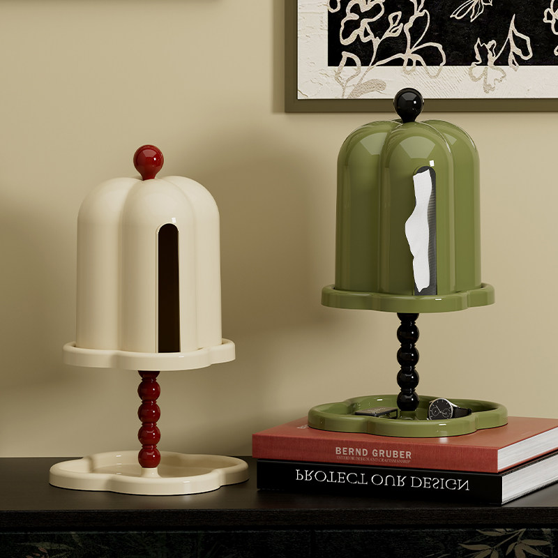 纸巾盒客厅家用高级感创意复古摆件多功能进门玄关桌面收纳抽纸盒,淘宝优惠券,粉丝福利购,淘宝优惠卷