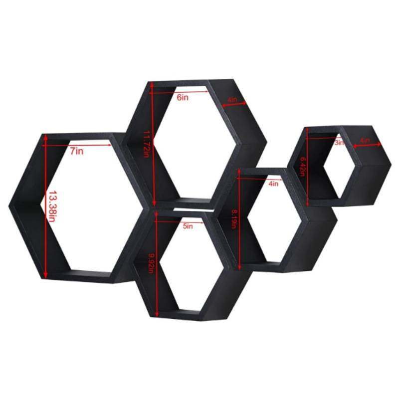 复古实木墙上装饰架壁挂式六边形置物收纳架客厅装饰创意展示架,淘宝优惠券,粉丝福利购,淘宝优惠卷