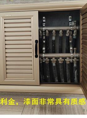 卫生遮间地暖分水器挡盖防气水箱F957HMS7百叶窗罩检修口暖铝合金