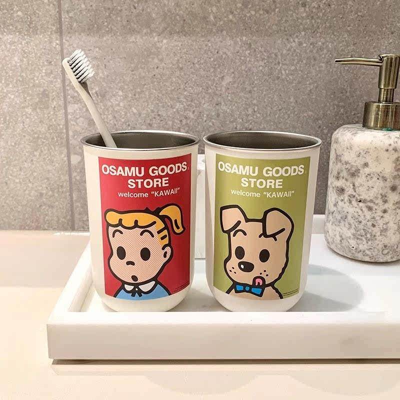 可爱漱口杯304不锈钢家用牙刷杯儿童高颜值宿舍洗漱水杯情侣牙缸,淘宝优惠券,粉丝福利购,淘宝优惠卷