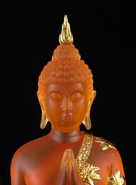 东南亚佛像印度坐佛泰式禅意水琉璃树脂工艺摆件量大从优源头工厂