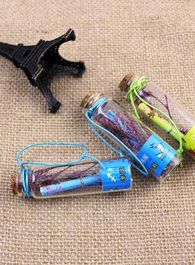 12只一套2*7CM12星座许愿瓶创意信纸漂流瓶带木塞幸运瓶礼品