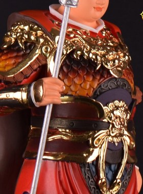 速发 12/16摆1寸汉白玉郎二真君神像杨戬佛像供奉/件树脂