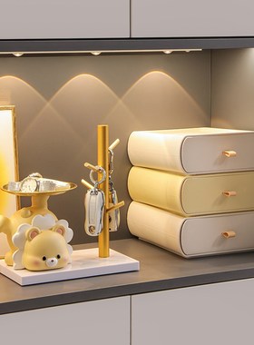 速发黄客收纳玄关摆件入户进门口鞋品油厅家居装饰柜乔迁礼物