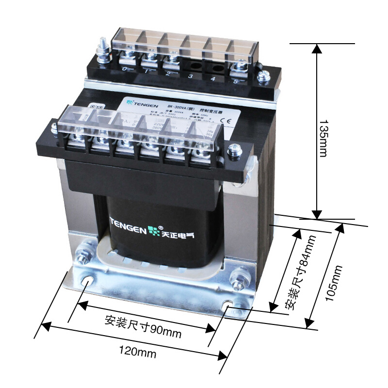 天正 BK-300VA机床控制变压器 300W 380 220 110 36 24126V - 图2