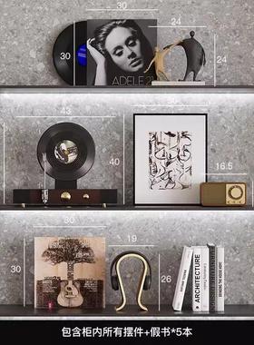 现代简约高级感小众艺术装饰品客厅轻奢酒柜墙壁电视柜摆设