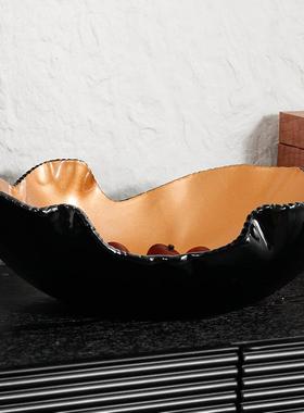 诧寂G25490树脂果公盘新样板房办室客厅餐厅玄风关桌面家装饰摆件