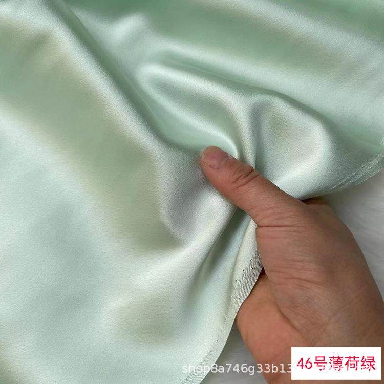 30姆米真丝重缎面料纯色桑蚕丝绸缎旗袍diy服装刺绣礼服丝绸布料,淘宝优惠券,粉丝福利购,淘宝优惠卷