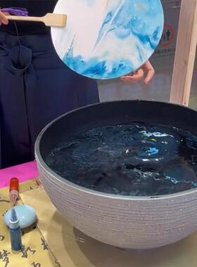 漆扇盆缸专用非遗漆扇桶漂漆颜料染水缸摆摊手工diy容器大号无孔
