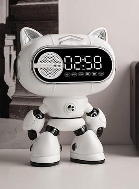 贝汉美智能闹钟装饰品摆件现代客厅卧室桌面床头柜摆学生台式时钟