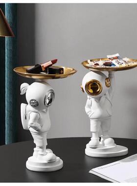 北欧创意玄关钥匙首饰收纳托盘摆设客厅卧室家居装饰品潜水员摆件