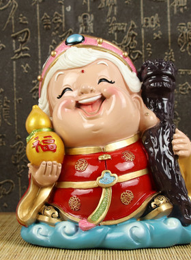 福婆寿星摆件送爷爷奶奶607080可爱生日礼物老人长辈过寿祝寿礼品