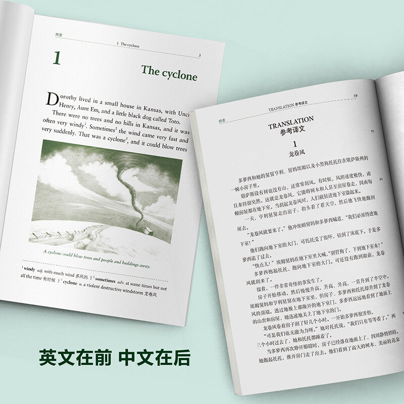 书虫牛津英汉双语读物升级一级1 适合初一初二8八7七年级初中学生课外阅读训练英语词汇分级阅读