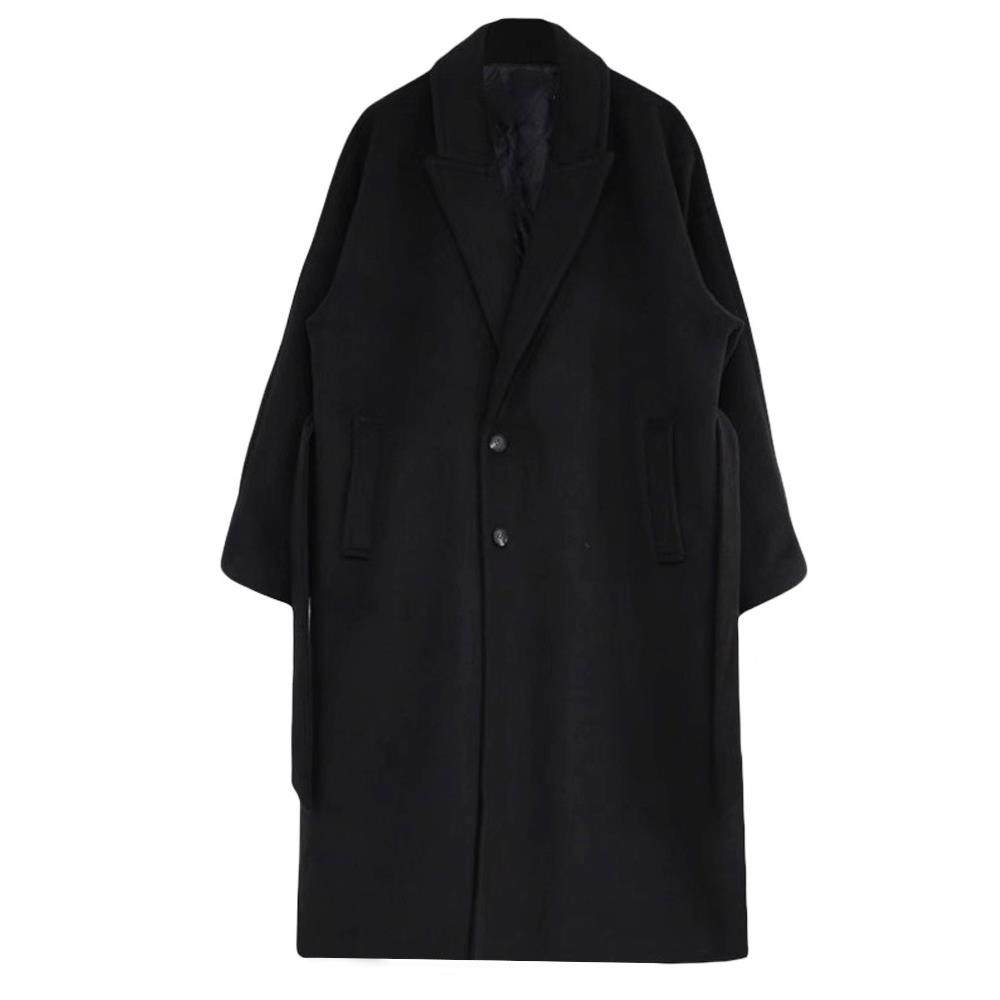 冬季新款顺毛呢子大衣男长款过膝韩版宽松帅气毛呢外套男英伦风衣,淘宝优惠券,粉丝福利购,淘宝优惠卷