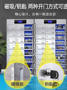 不锈钢紫外线消毒碗柜餐厅食堂橱柜员工学生餐具餐盘饭盒碗筷柜