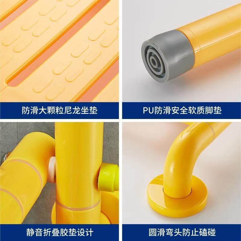 老人洗澡专用椅浴室凳折叠座椅卫生间淋浴安全防滑扶手背靠凳子 - 图2