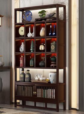 博古架中式多宝阁茶室储物柜非实木多层摆件架子多功能收纳置物架