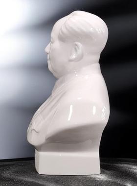 骨瓷新品毛主席摆件办公室伟人瓷像雕塑像客厅展柜陶瓷工艺品瓷像