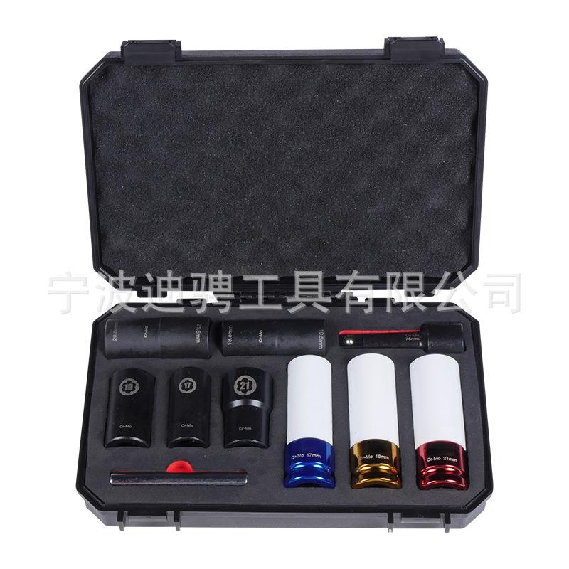 10PC1/2英寸驱动冲击轮螺母和扭转套筒组 - 图0