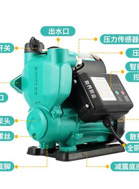 新界智能芯PW全自动125W250W370W550W750W家用冷热水自吸增压泵