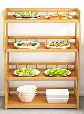 厨房置物架调料架收纳架落地锅架火锅架加厚烤箱微波炉