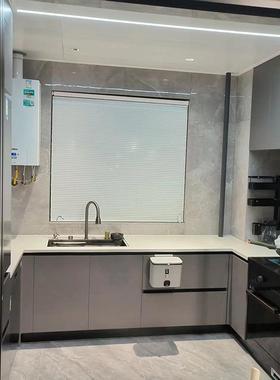 厨房厨柜灶台储物一体柜小户型吊柜壁柜门简约茶水柜收纳