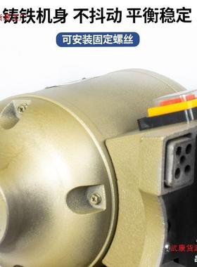 台式抛光机打磨机工业家用布轮纤维轮双头砂轮机打磨机单相拉丝机