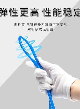 PU气管透明气动软管6*4/8*5/12*8高压风管气泵气源管空压机用软管