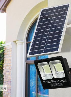 户外大功率新款太阳能庭院灯led光控定时防水太阳能投光灯