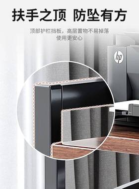 打印机置物架落地办公室多层移动收纳铁艺整理柜工位电脑主机托架