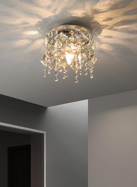 卧室床头水晶小吊灯餐厅浪漫轻奢简约现代入户花园玄关过道吸顶灯