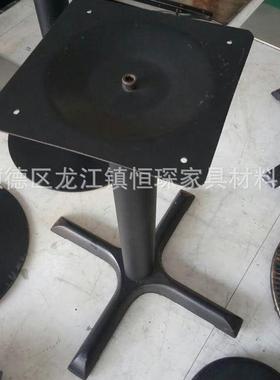 生产供应铸铁吧台脚餐桌脚黑色桌脚五金配件