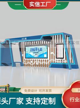 宿迁制作滚动灯箱候车亭简约仿古公交站台简易电子站牌灯箱