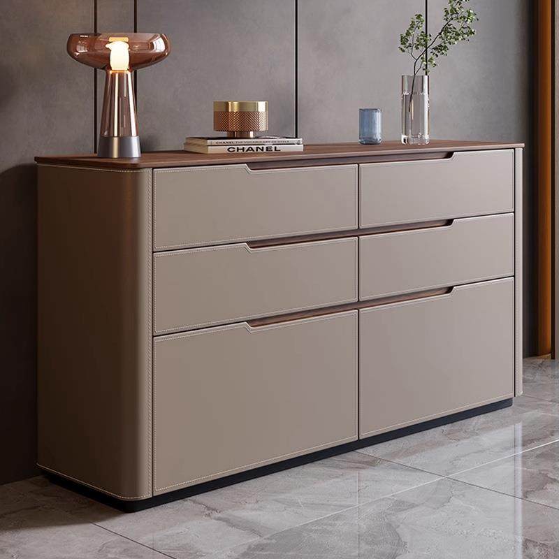 家用卧室床尾收纳柜中古风马鞍皮客厅餐边柜隔断柜门口靠墙储物柜,淘宝优惠券,粉丝福利购,淘宝优惠卷