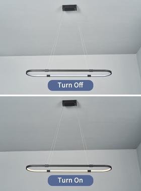 餐厅长条吊灯小包简约现代创意饭厅桌可定支持谷歌智能