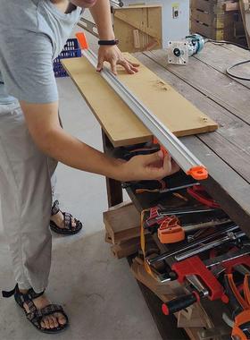 导向多功能切割机电圆锯手提木工倒装台锯导轨快速固定夹具垒德株