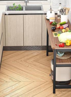 厨房桌桌子置物架落地长条切菜台极窄边柜切菜桌小架子工作台