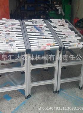 十堰市无动力移动滚筒输送机辊道辊轴输送机重型滚筒流水线