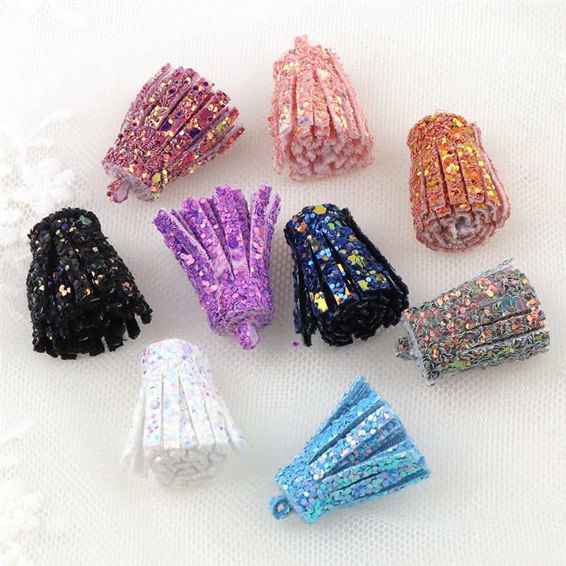 推荐10~30pcs mixed Types Tassel Findings Flower Silk Polyest - 图3