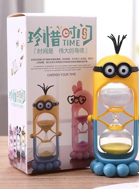 沙漏计时器儿童防摔时间流沙瓶30/60分钟半小时礼物个性创意摆件
