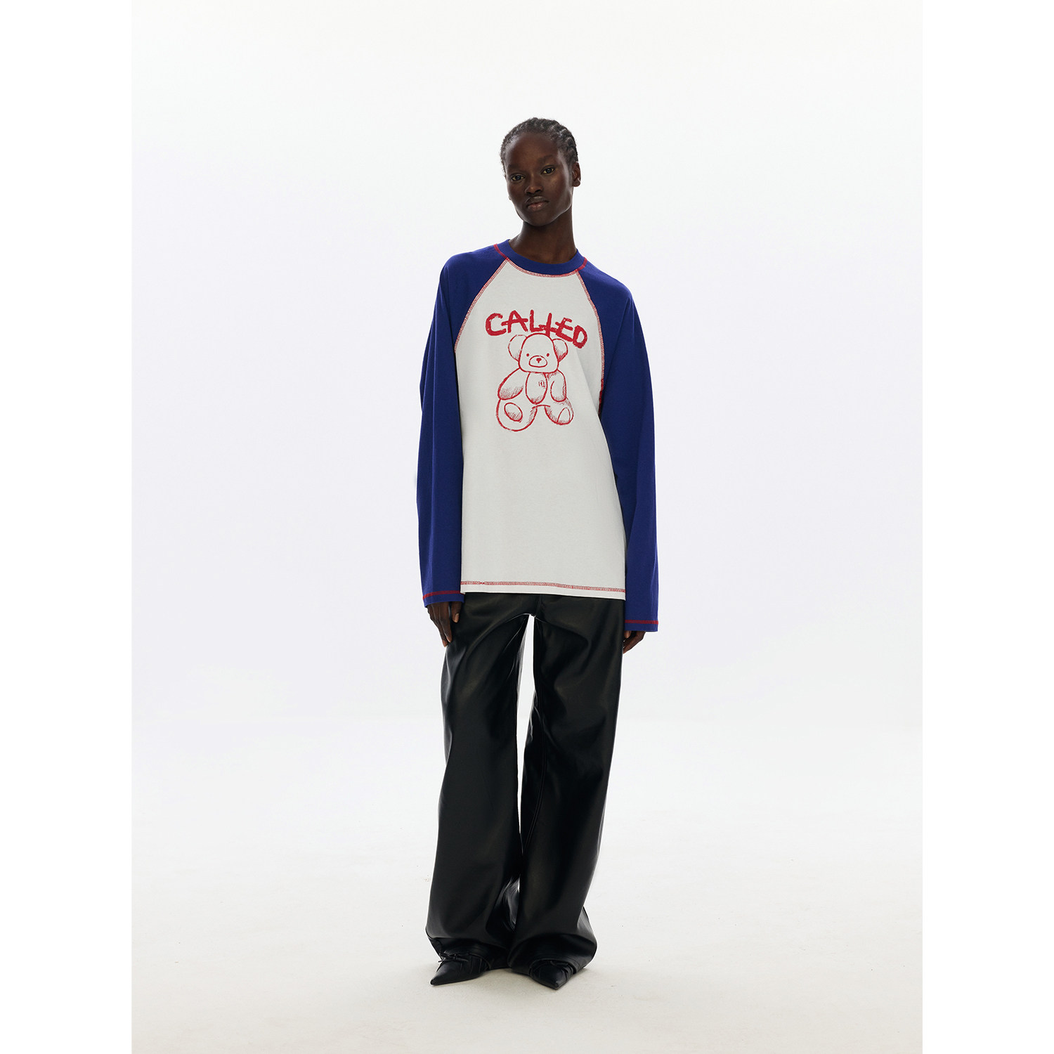 【李一桐同款】CalledBack草莓熊卫衣女2025秋季撞色宽松长袖上衣,淘宝优惠券,粉丝福利购,淘宝优惠卷