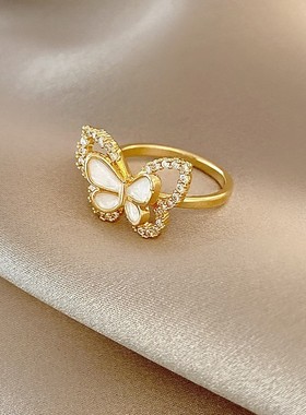 好货diamond open ring for women temperament wild rings jewel