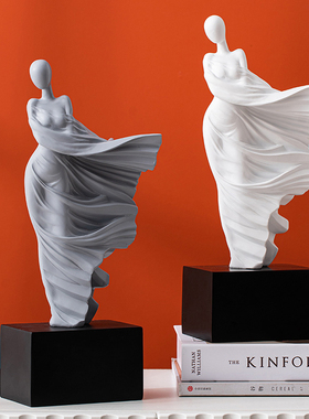 现代抽象人物艺术雕塑摆件酒柜客厅电视柜高档轻奢装饰品乔迁礼品