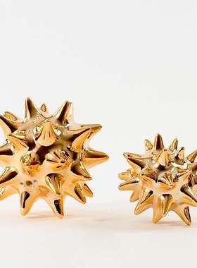 北欧轻奢创意金属工艺品摆件现代样板房客厅柜桌面酒柜装饰品摆