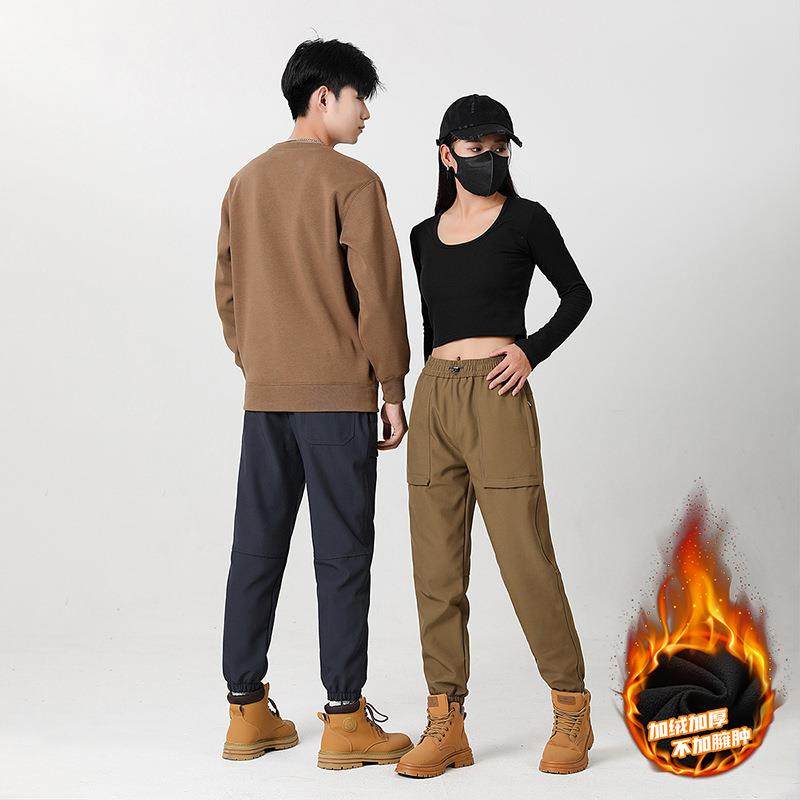 秋WJL冲锋冬户外情侣冲裤男女加绒加防厚防水风机能软O壳登山裤可,淘宝优惠券,粉丝福利购,淘宝优惠卷