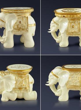 意大象凳换迁鞋凳树脂摆件店客厅玄关进门口QJ2145乔送酒礼新创房