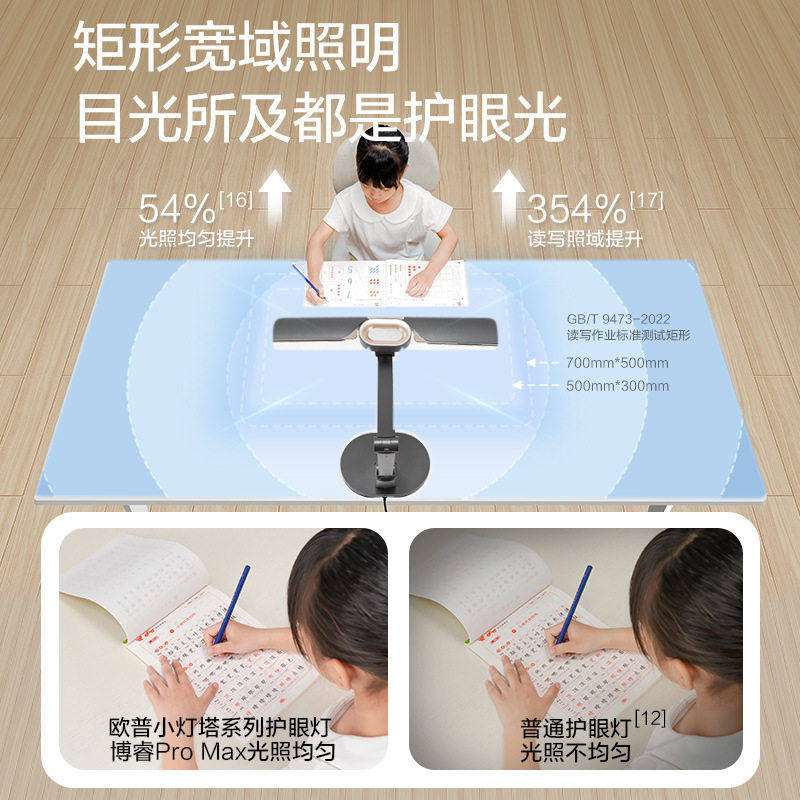 欧普清澈光5A级全光谱护眼灯书桌台灯学生儿童近视防控学习小灯塔,淘宝优惠券,粉丝福利购,淘宝优惠卷