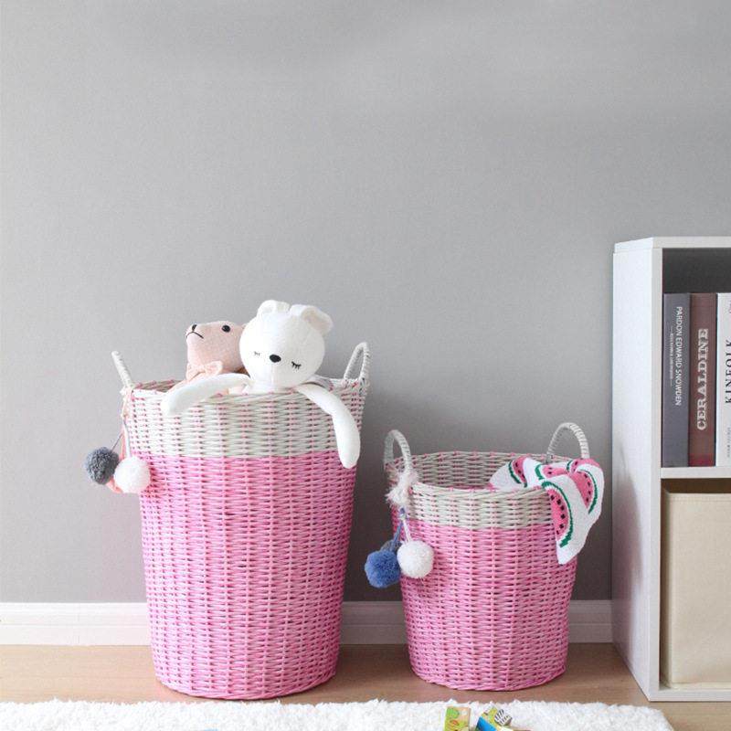 博颂杰家用脏衣服收纳筐浴室衣物藤编收纳篮子待洗衣物脏衣篓,淘宝优惠券,粉丝福利购,淘宝优惠卷