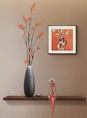 中古侘寂风玄关时来运转花瓶摆件电视柜壁龛细长装饰乔迁新家礼品