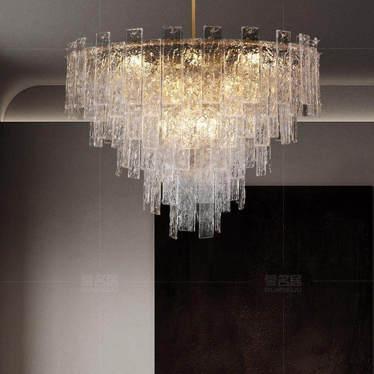 法式复古现代简约玻璃客厅吊灯设计师轻奢大气新款别墅主卧室吊灯,淘宝优惠券,粉丝福利购,淘宝优惠卷